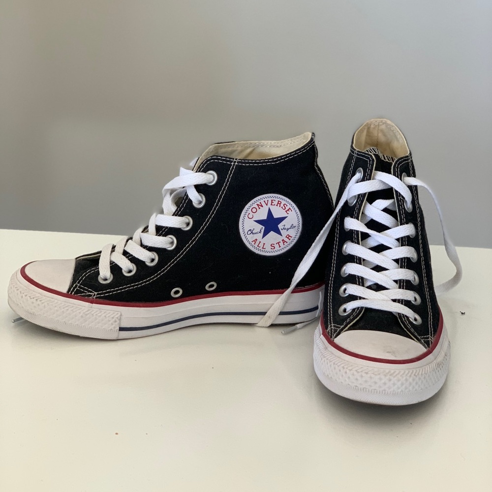 Rare Converse Hidden Wedge Black 7.5 women’s
